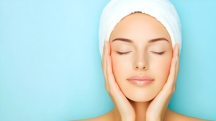 portrait of woman with perfect skin