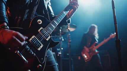 Naklejka premium Rock Band Performance
