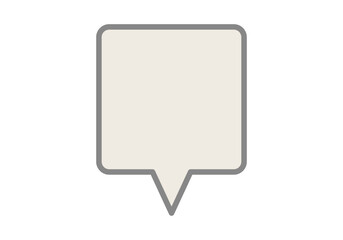 Naklejka premium Bocadillo o burbuja en blanco de hablar