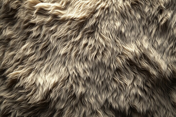 Fototapeta premium A fur textured surface with rough, rugged strands, creating a wild and natural look with deep shadows and highlights.