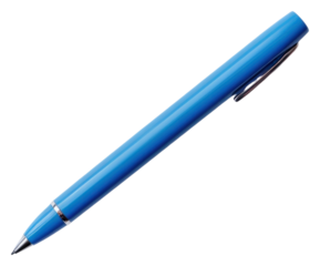 PNG Blue pen on the white background