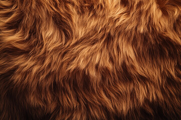 Naklejka premium A fur textured surface with long, luxurious strands, featuring a deep, rich color that adds warmth and softness to the image.