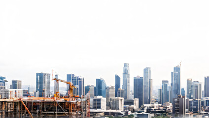 Obraz premium Construction of city buildings