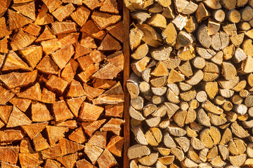 Brennholz - Stapel - verbrennen - Holz - Wood