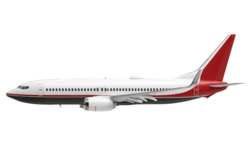 airplane on white background