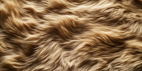 Fototapeta premium A fur textured surface with soft, fluffy strands, gently swaying in a natural, undulating pattern that adds warmth.