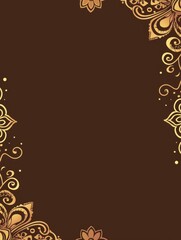 Free indian flower pattern rangoli background