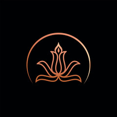 Abstract Candle Yoga Logo Designs