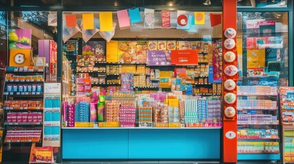 Colorful Storefront Display