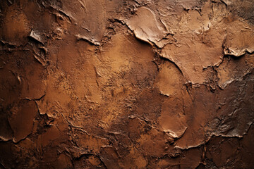 A brown textured surface with a rough, earthy feel, resembling natural clay, with subtle variations in tone across the surface.