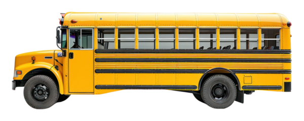 PNG School bus vehicle on the white background
