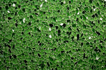Obraz premium Processed collage of green terrazzo floor surface texture. Background for banner, backdrop