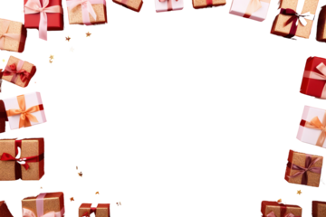 PNG Gift boxes on the white background