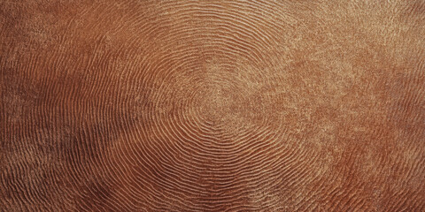 A brown textured surface with a soft, satin finish, featuring subtle, radial patterns that enhance the warm, earthy quality.