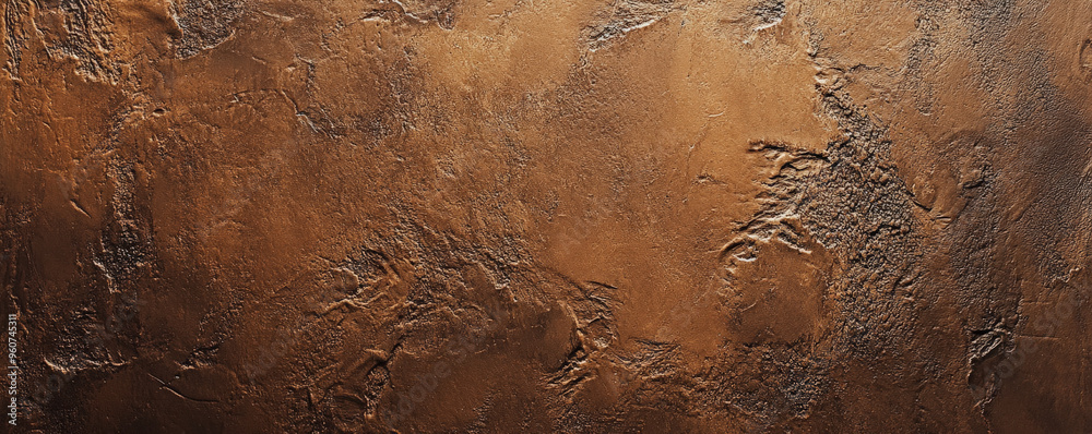 Poster a brown textured surface with a soft, matte finish, absorbing light to create a smooth, understated 