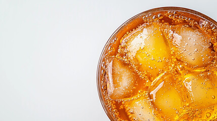 glass of orange soda