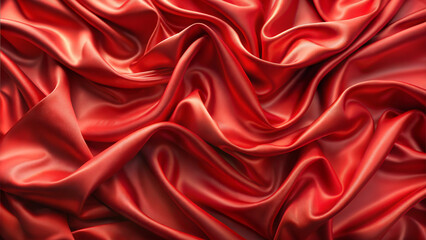 Obraz premium Scarlet flowing silk for a stylish background