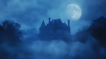 Naklejka premium castle in the night