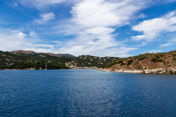 Summer off the coast of Corfu, Greece