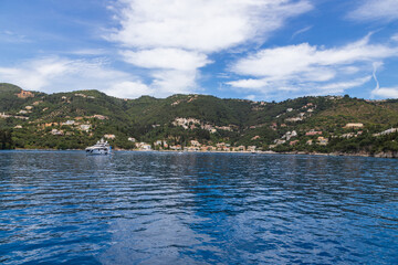 Naklejka premium Summer off the coast of Corfu, Greece