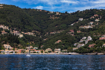 Fototapeta premium Summer off the coast of Corfu, Greece