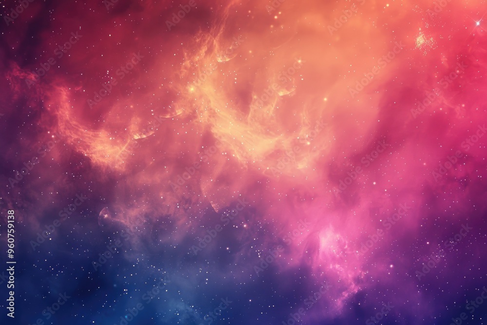 Poster a vibrant and stunning image of a galaxy filled with stars, perfect for use in space-themed designs 