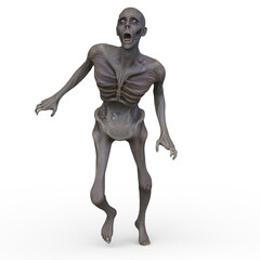 男性ゾンビ　3DCGレンダリング