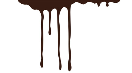 Set of chocolate drops and blots. Chocolate wave Background. Chocolate liquid background. Abstract chocolate background.