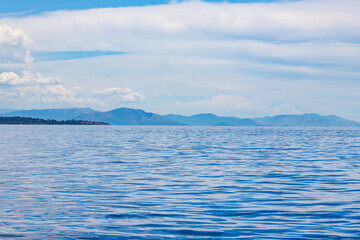 Summer off the coast of Corfu, Greece