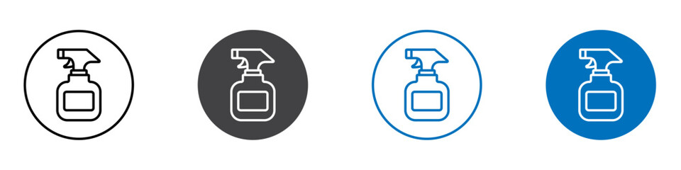 Spray icon flat editable icon mark set.