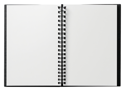 PNG Open notebook on the white background