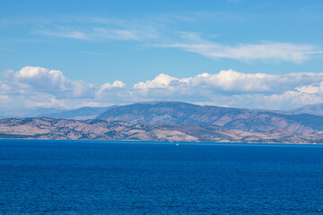 Obraz premium Summery landscape in Corfu, Greece