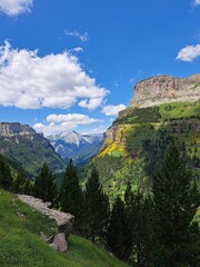 Beautiful canyon with mountain view
