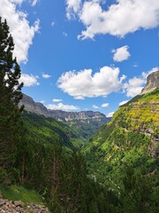 Beautiful canyon with mountain view