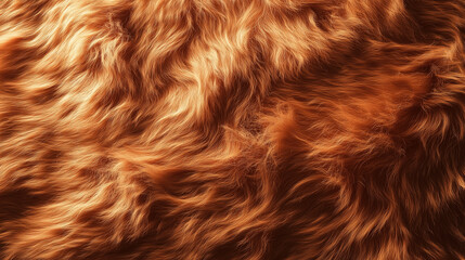 Naklejka premium An earthy and natural seamless background showcasing warm, fluffy brown fur