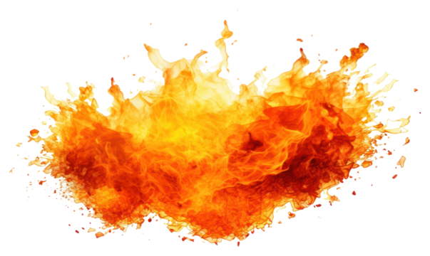 PNG  Explosion fire backgrounds white background.