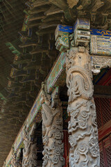 Ancient Architecture Landscape of Confucius Temple China in Qufu City, Shandong Province, China