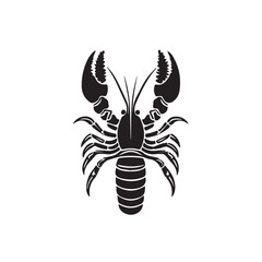 Obraz premium Lobster in cartoon, doodle style . Image for t-shirt, web, mobile apps and ui. Isolated 2d vector illustration in logo, icon, sketch style, Eps 10, black and white. AI Generative