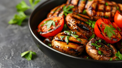 Grilled Portobello Mushrooms 
