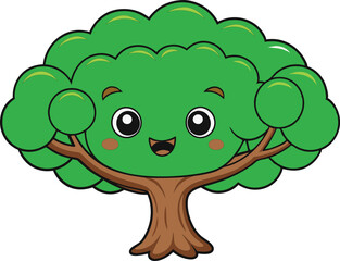 Tree vector silhouette illustration art