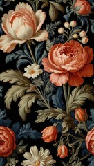 A colorful bouquet of flowers is displayed on a black background