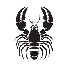 Obraz premium Lobster in cartoon, doodle style . Image for t-shirt, web, mobile apps and ui. Isolated 2d vector illustration in logo, icon, sketch style, Eps 10, black and white. AI Generative