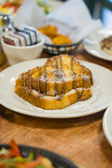 French toast with chocolate