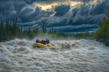 Whitewater Thrills: Adventurous Rafting in Challenging Rapids