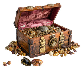 PNG Treasure box white background container.