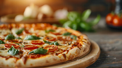 Group Friends Enjoying Pizza Meal Together