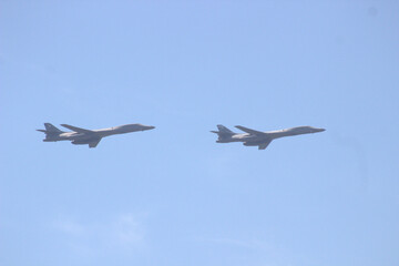airplane in formation