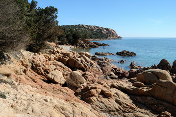 Veduta della spiaggia di Porto Liccia