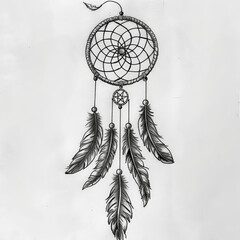 dream, catcher, dreamcatcher, tattoo, vector, illustration, tribal, art, pattern, design, decoration, symbol, black, ornament, flower, skull, floral, vintage, antique, heraldic, element, drawing