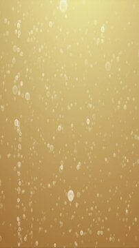 Golden Champagne Bubbles Floating Upward in Elegant Celebration